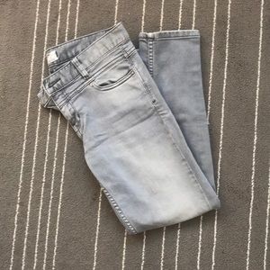 Free People Cropped Grey Denim